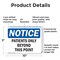 Signmission Patients Only Beyond This Point OSHA Notice Sign, Plastic, 10in W x 7in L, 2PK OS-2PACK-NS-P-710-L-16328 - alternate 7